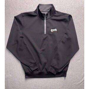 Fairway & Greene F&G Tech Quarter-Zip Golf Pullover Men's L Black Crush Logo